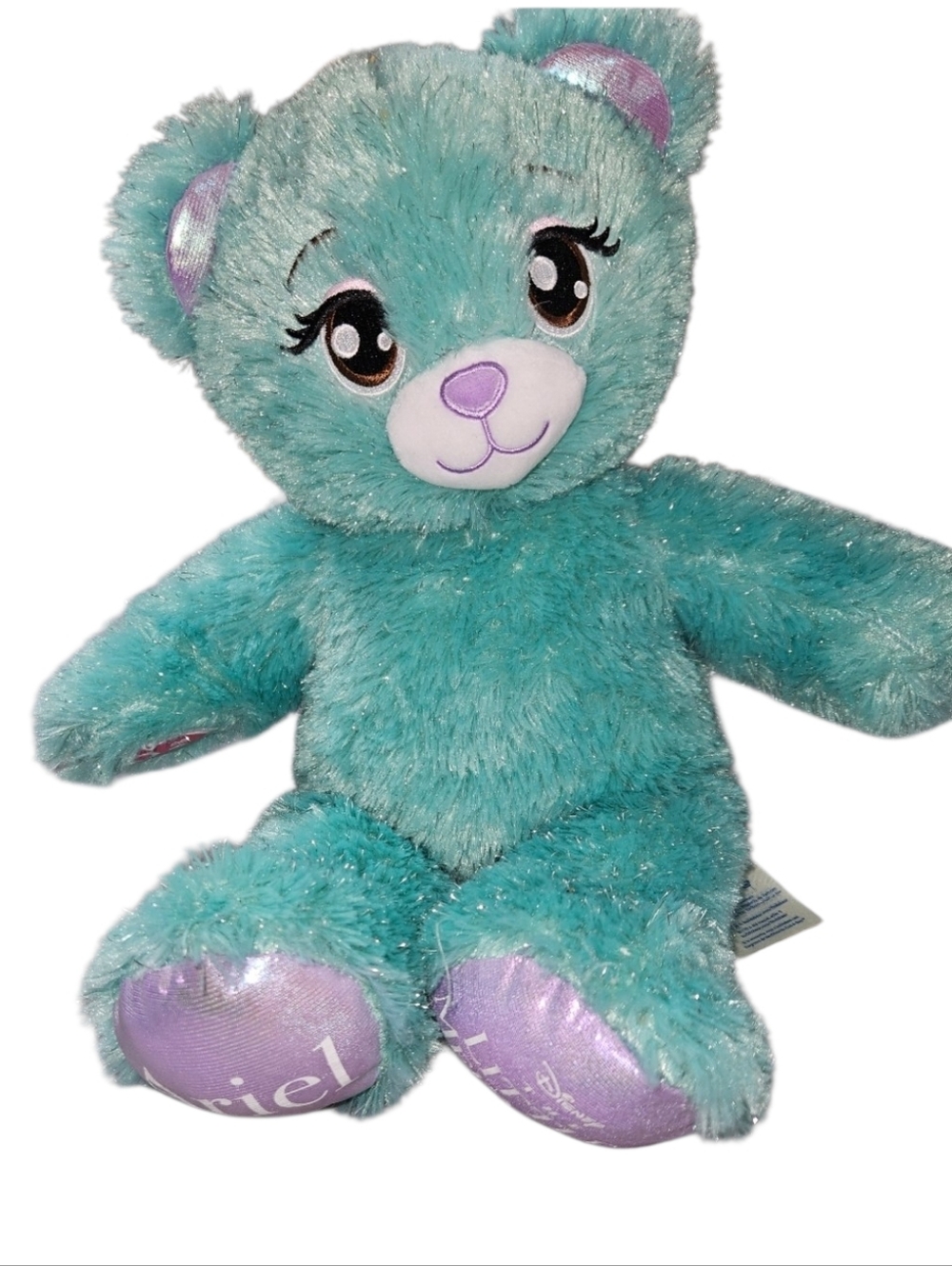 Ariel Build A Bear My Little Mermaid Teddy Teal Stuffed Animal 17" BAB Plush